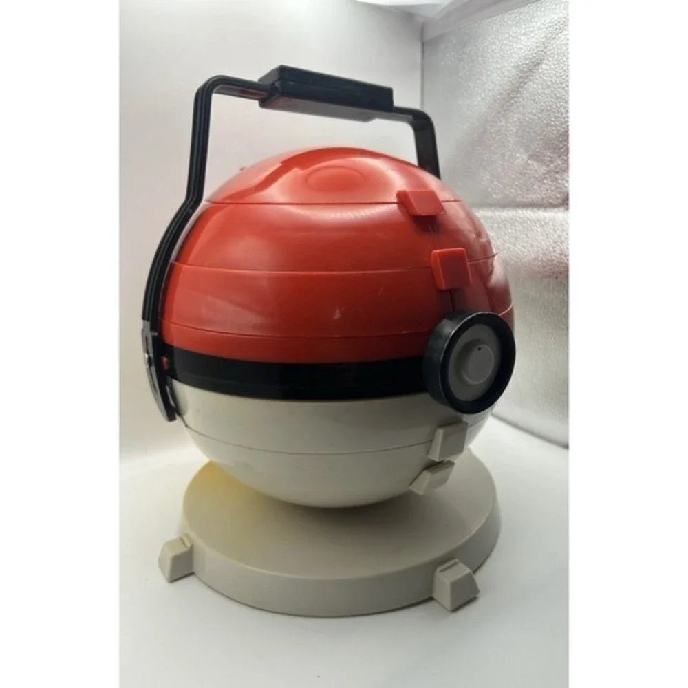 Vintage 1999‎ Pokemon Collector Marbles Pokeball Carrying Case & Marbles